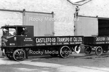 Kvc-75 Castleford Transport Co Ltd Sentinel 10 Ton Steam Wagon & Trailer. Photo