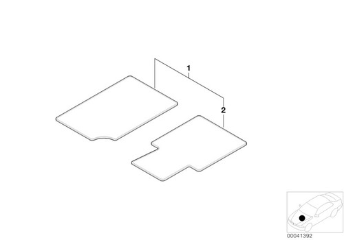 Bmw genuine floor - floor, set