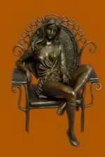 Semi Nude Girl On Chair