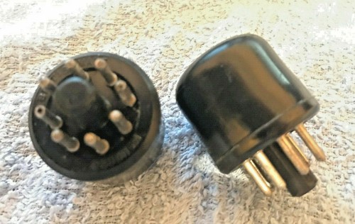 Bulgin octal plugs pair for - octal, pair,