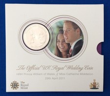 Kate Middleton Prince William Royal Wedding Coin 2011 UK - Free Postage