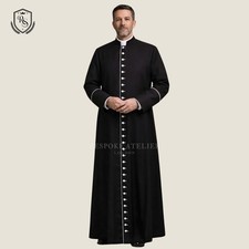 Black with White Trim Cassock