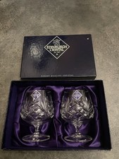 crystal glasses Edinburgh brandy 