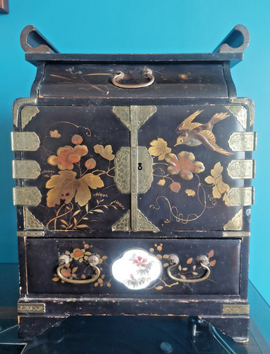 Antique japanese meiji lacquer - japanese,