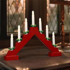 Wooden Christmas Candle Bridge