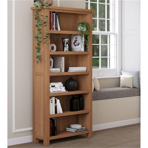 Oak large bookcase - oak,