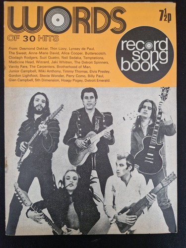 Words record song book - words,