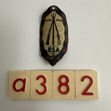 BSA 3 Rifles  Head Tube Badge Headbadge A382