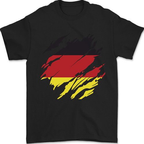 Torn germany flag - german, day