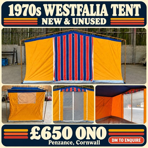 1970 westfalia tent camper van - tent,