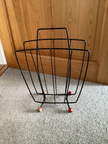 Vintage magazine rack - magazine, 12”