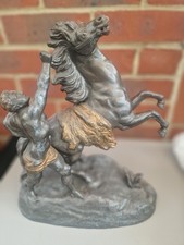 2 Marley Horse Vintage Spelter