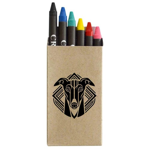 Art deco greyhound coloured - greyhound',