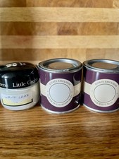 Farrow & Ball and Little Greene Sample Pots Whites Used but Plenty Left