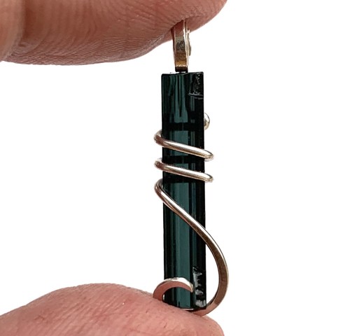 Blue tourmaline crystal - tourmaline,