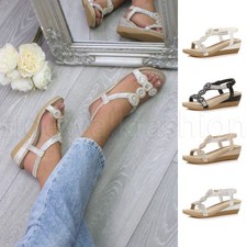 Womens ladies mid heel