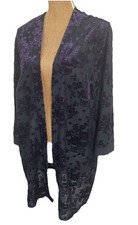Burnt Out Velvet Purple Black