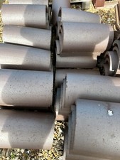 Dreadnought sand faced purple brown half round baby ridge tiles (NEW UNUSED)