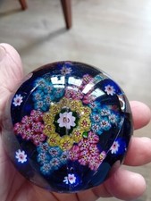 VINTAGE PAUL YSART 6 POINTED STAR PAPERWEIGHT PY CANE DAMAGED A/F PLEASE READ 