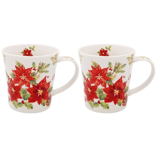 Poinsettia set floral - of, 2