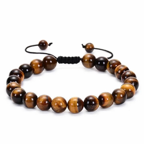 8mm natural tiger - 8mm, eye