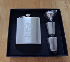 WRU Hip Flask In Presentation