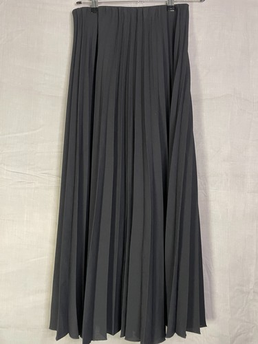 Zara womens black pleated maxi - zara,