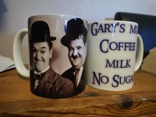 Laurel and Hardy  personalised mug any message Diswasher Proof 