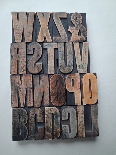 Vintage wooden letterpress - vintage,