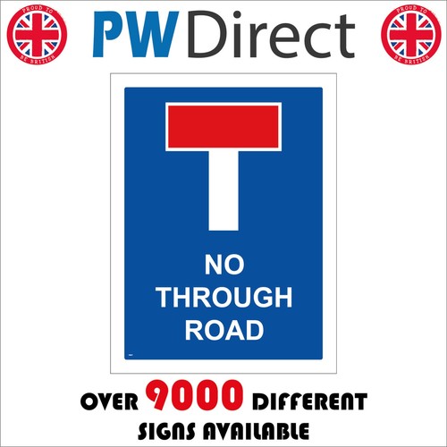 Sign through road - sign,