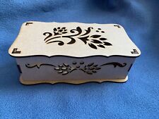 Wooden MDF Crafted  Box Craft Blanks with Lift off Lid  Mothers Day, Trinket