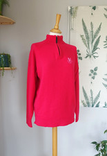 GLENEAGLES of Scotland by GLENBRAE Hot pink Merino Wool jumper size S