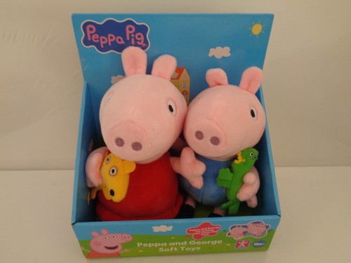 Peppa and george 15cm plush - peppa,