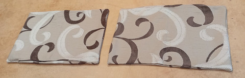 Pair quality brown cushion - quality,