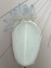Ice Blue Fascinator Headband