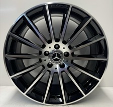 Genuine Mercedes E Class 20” AMG Turbine Front 8J Alloy Wheel Black Diamond Cut