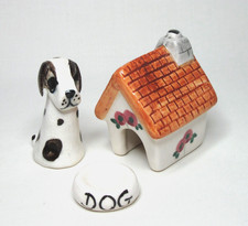 PHILIP LAURESTON DOG KENNEL, BOWL & SPOTTY DOG - Vintage Pottery - Babbacombe