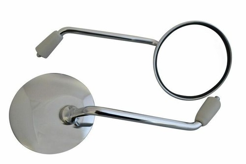 Motorbike chrome mirrors - chrome, for