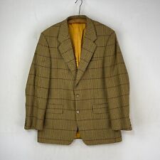 Magee Tweed Jacket Mens 40R Green Check Wool Sports Hacking Hunting Blazer