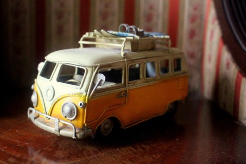 Vintage campervan metal - vintage, model