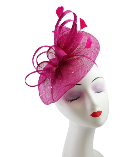 Flower feather hair hat - flower,