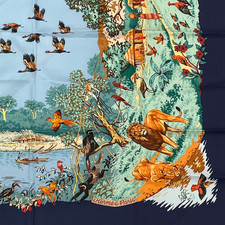 HERMES Carre 90 AFRICA Silk