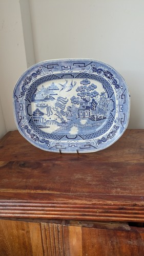 Antique blue willow - t&b, meat