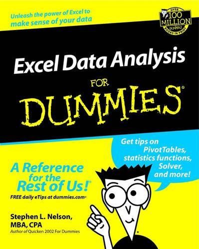 Excel data analysis - analysis, for