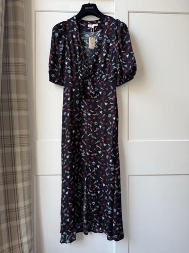 Maje printed long - midi, dress