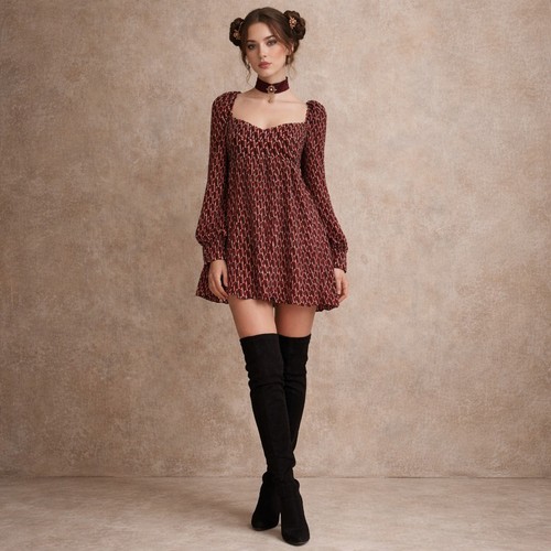 Wayf whimsigoth babydoll - whimsigoth,