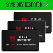 3x RFID Blocking Cards  –