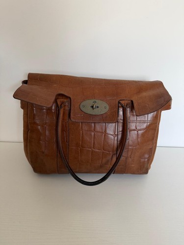 Mulberry bayswater oak croc - mulberry,