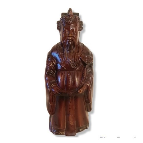 Vintage resin confucius - vintage,