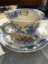 Mason’s Ironstone Cup & Saucer – “Regency” Pattern – England Vintage